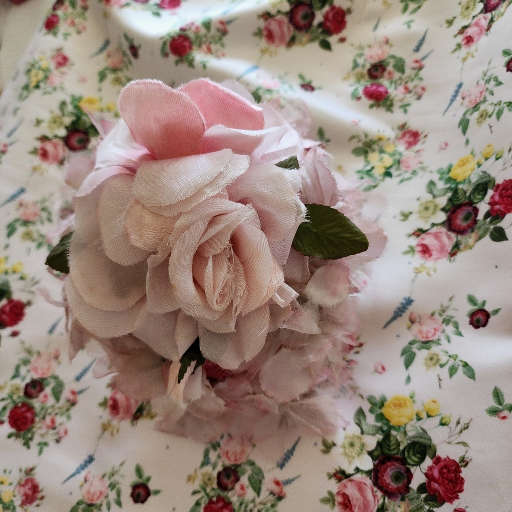 Pink Floral Fascinator Hat